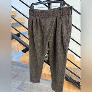 Givenchy Brown Tweed Harem Pants Trousers